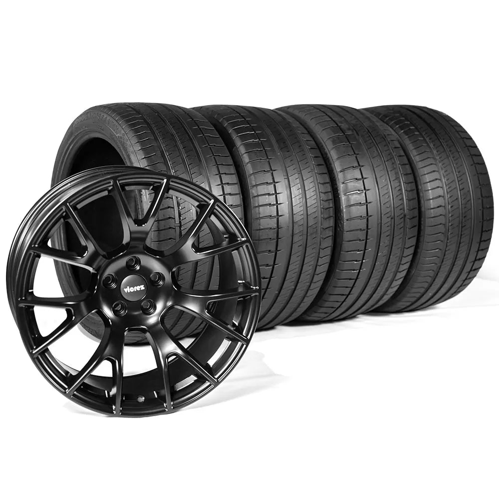 20x11 Hellcat Style Widebody Wheels & VCORSA Tire Package - Vicrez