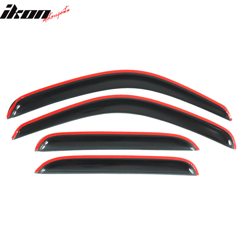 2001-2004 Toyota Tacoma Slim Style Smoke Visor Window Guard Acrylic