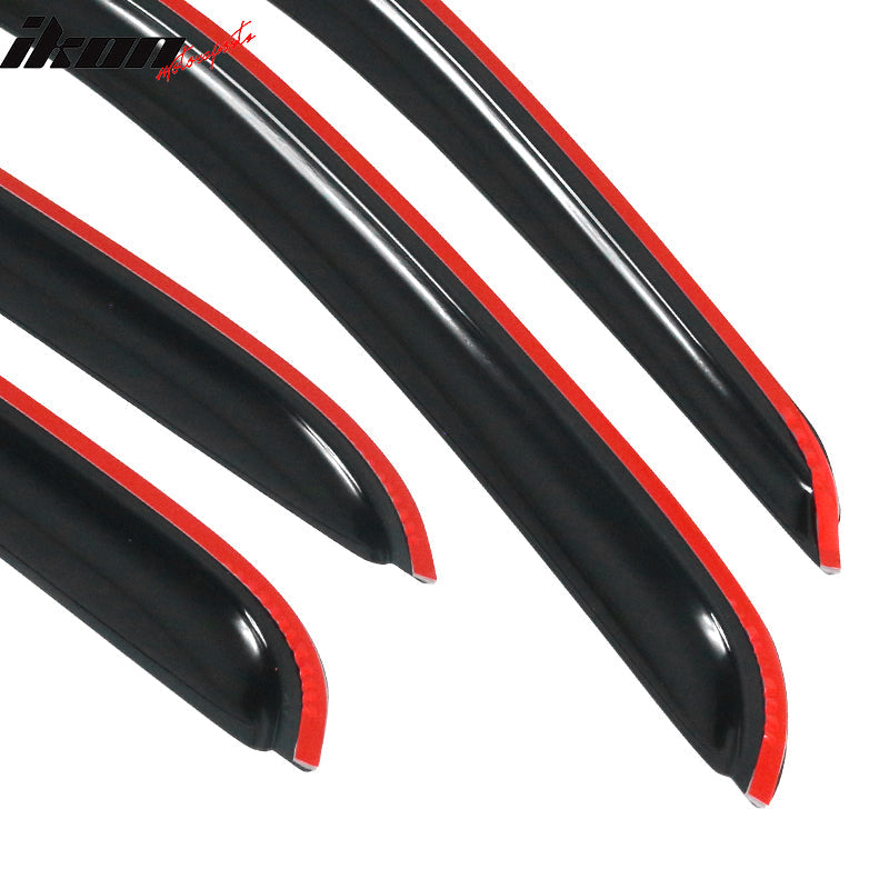 2001-2004 Toyota Tacoma Slim Style Smoke Visor Window Guard Acrylic