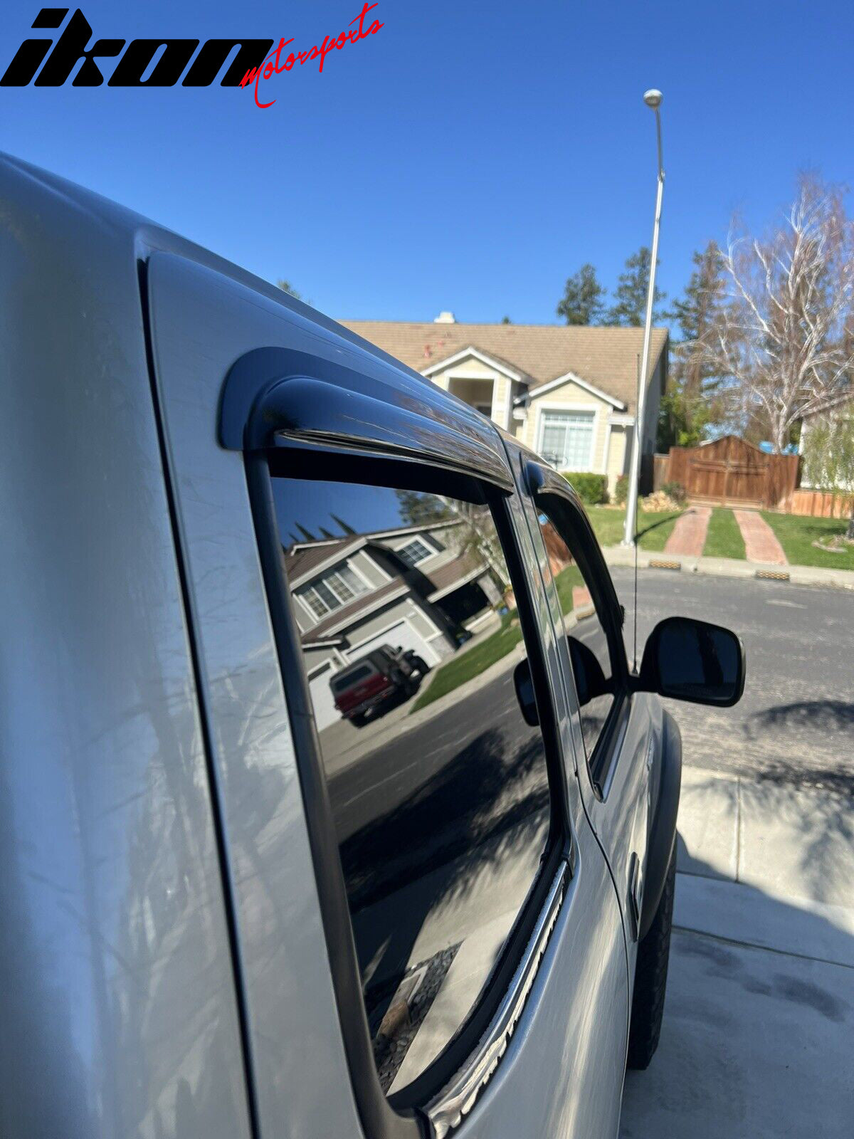 2001-2004 Toyota Tacoma Slim Style Smoke Visor Window Guard Acrylic