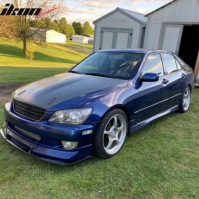 2001-2005 Lexus IS300 TR T-R Style Unpainted Black Side Skirts PU