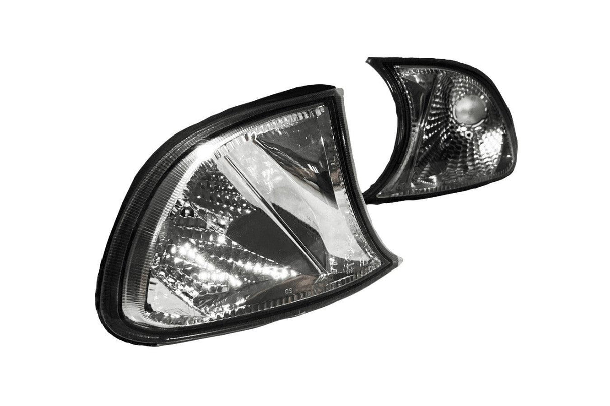2002-2003 BMW 3 Series E46 2D / Convertible & 2002-2006 E46 M3 Screw-On JDM Crystal Clear Corner Lights - K2 Industries