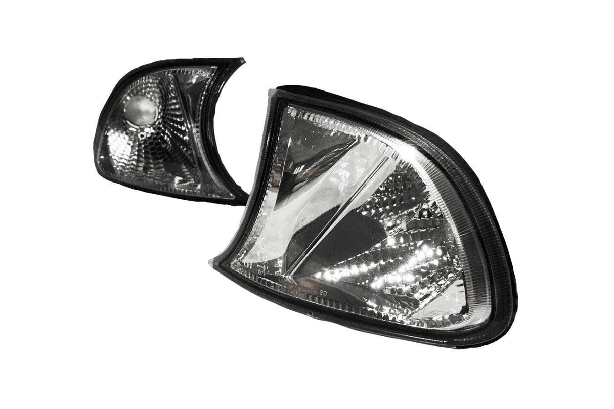 2002-2003 BMW 3 Series E46 2D / Convertible & 2002-2006 E46 M3 Screw-On JDM Crystal Clear Corner Lights - K2 Industries