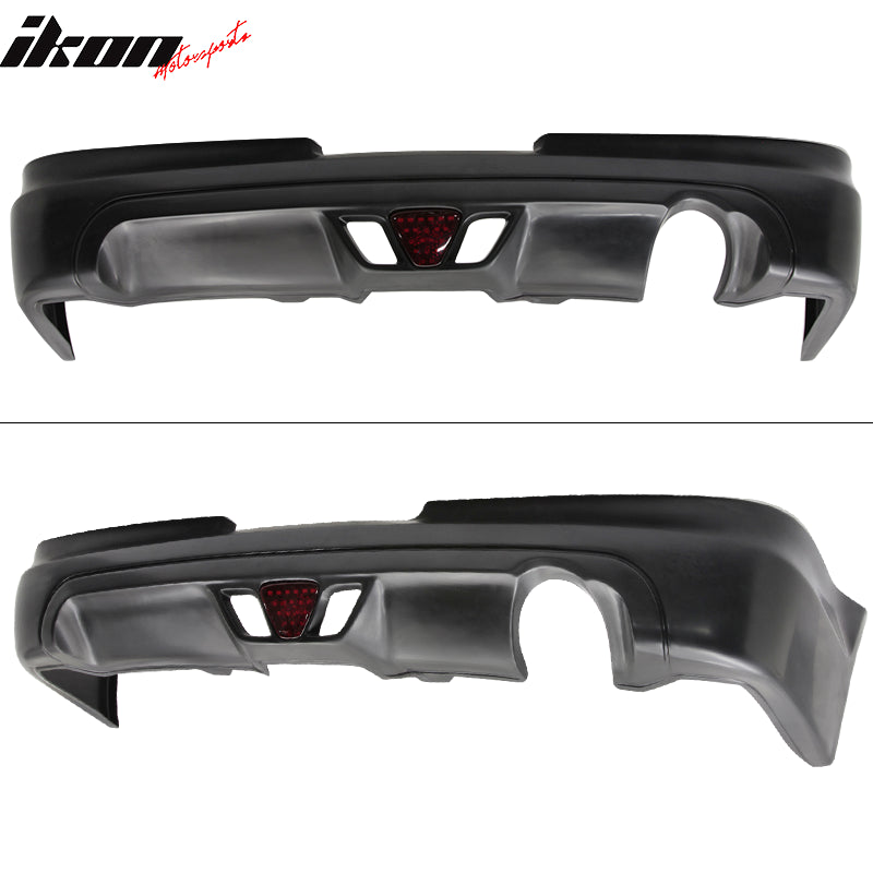 2002-2004 Acura RSX Mugen Style Rear Lip Diffuser LED Brake Light PU
