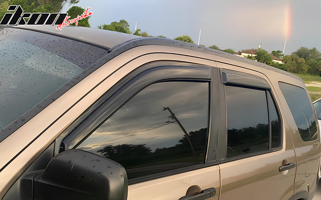 2002-2006 Honda CRV 4Pc Set Visor Windows Acrylic