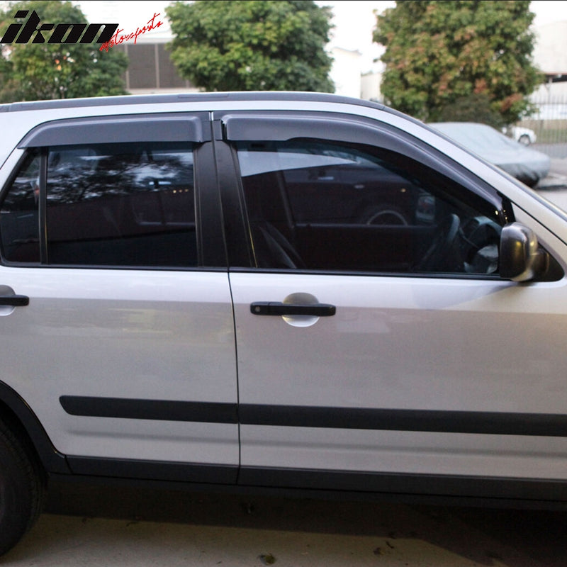 2002-2006 Honda CRV 4Pc Set Visor Windows Acrylic