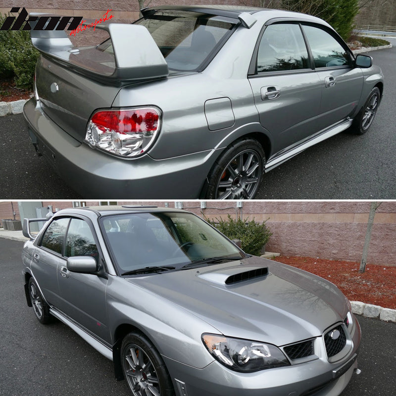 2002-2007 Subaru Impreza Slim Style Smoke Tinted Visor Window Acrylic