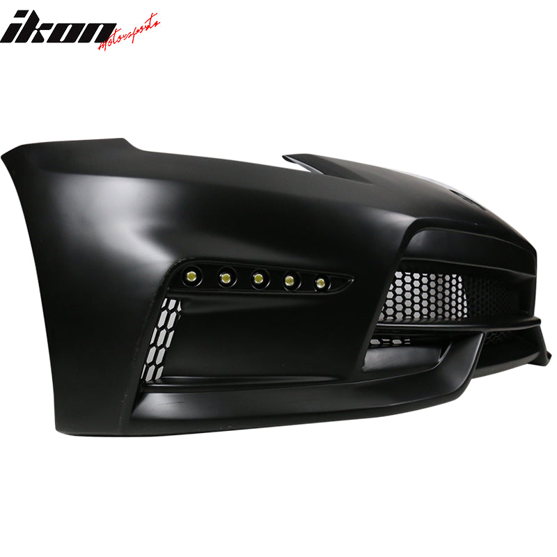 2003-2008 Nissan 350z to 370z Front Bumper Conversion NIS Style Black