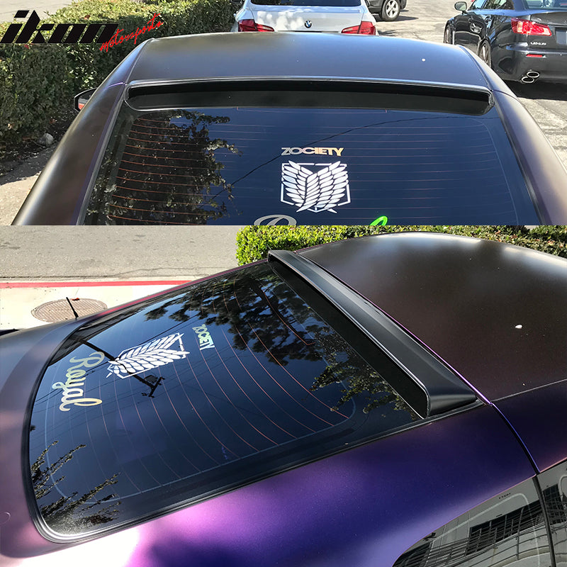 2003-2008 Nissan 350Z RS Style Roof Spoiler Wing Unpainted Black ABS