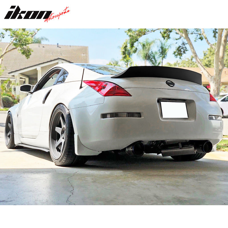 2003-2008 Nissan 350Z Fairlady V Style #G41 Black Trunk Spoiler ABS