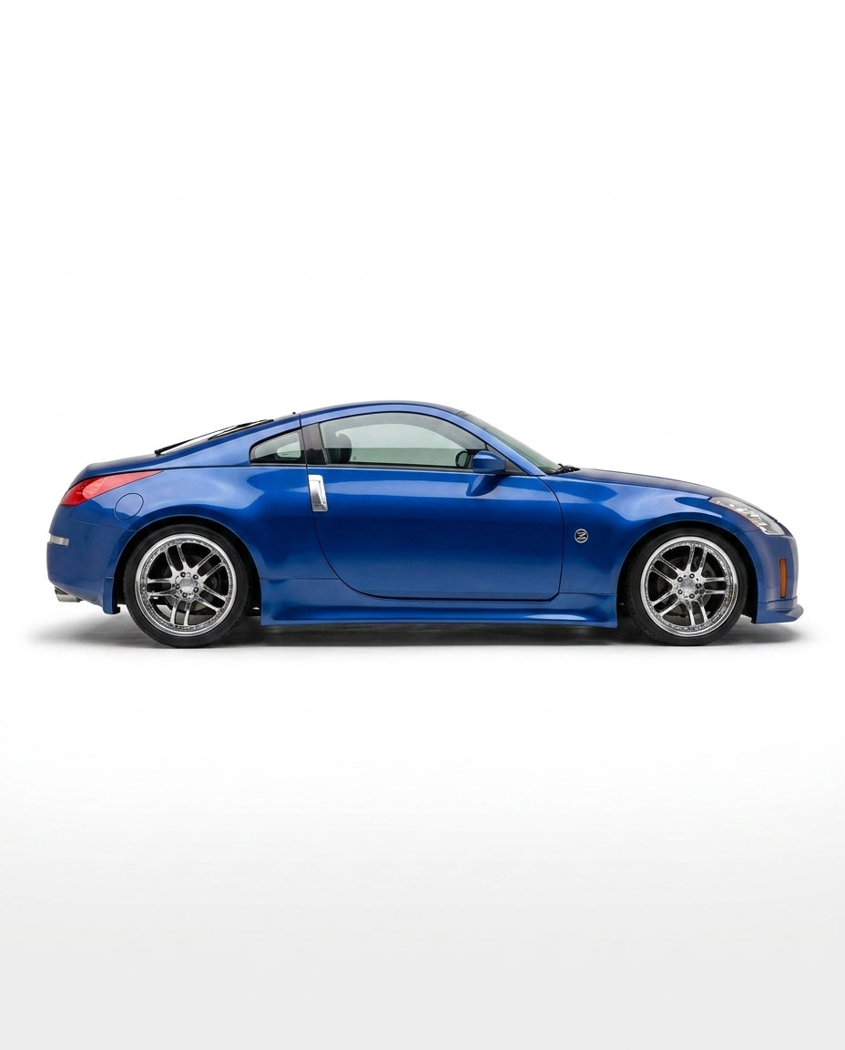 2003-2008 Nissan 350Z V-Speed Style Side Skirts - 2 Piece - FRP