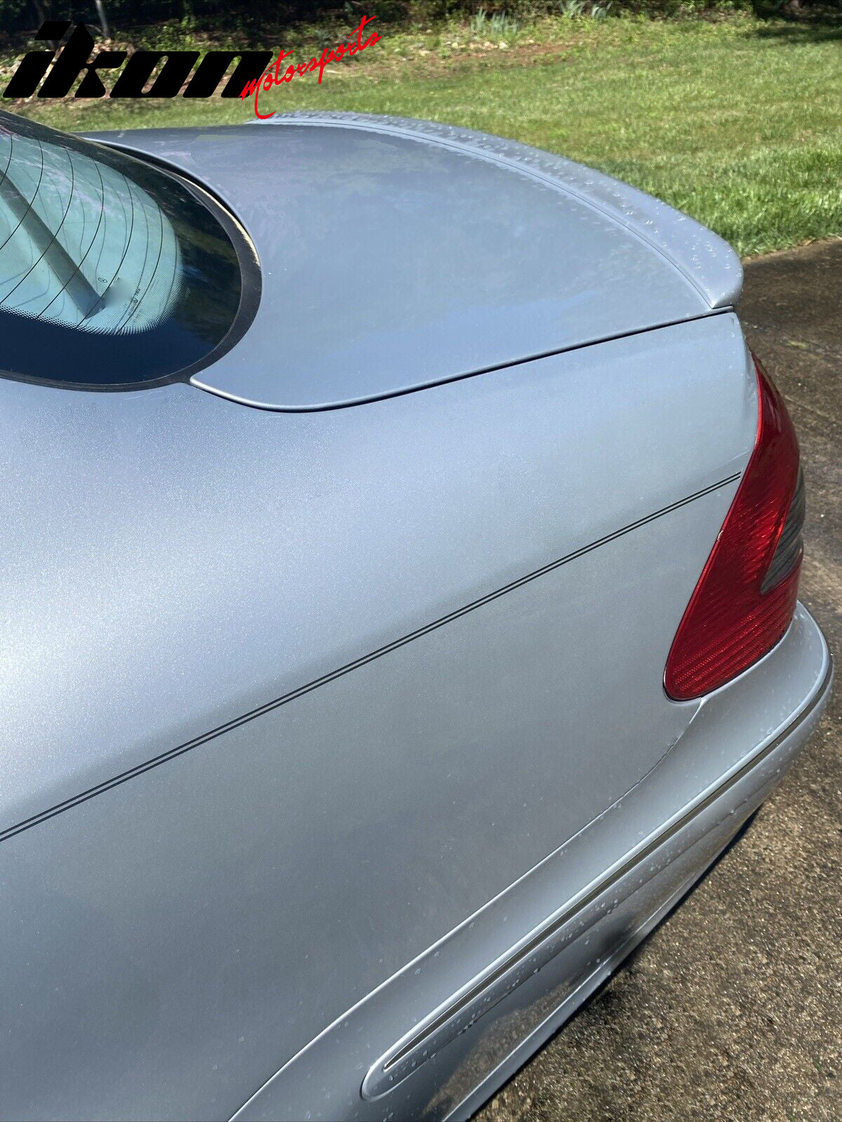 2003-2009 Benz W211 Trunk Spoiler Wing #744 Brilliant Silver Metallic