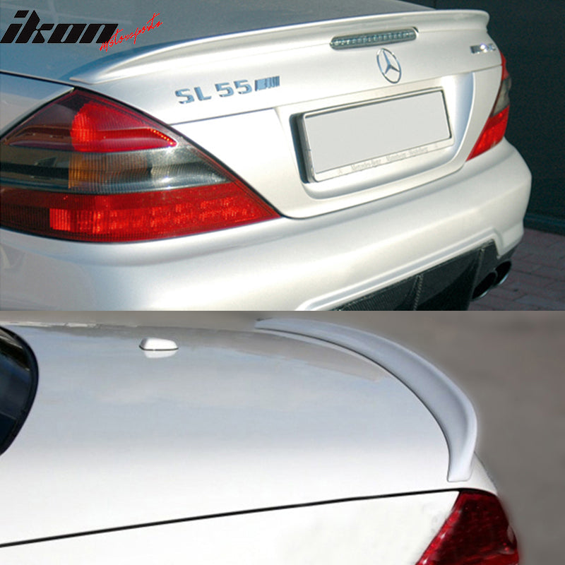 2003-2011 Benz SL Class R230 Trunk Spoiler #744 775 Silver Metallic