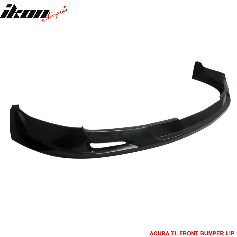 2004-2006 Acura TL Sedan MU Style Unpainted Black Front Bumper Lip PU