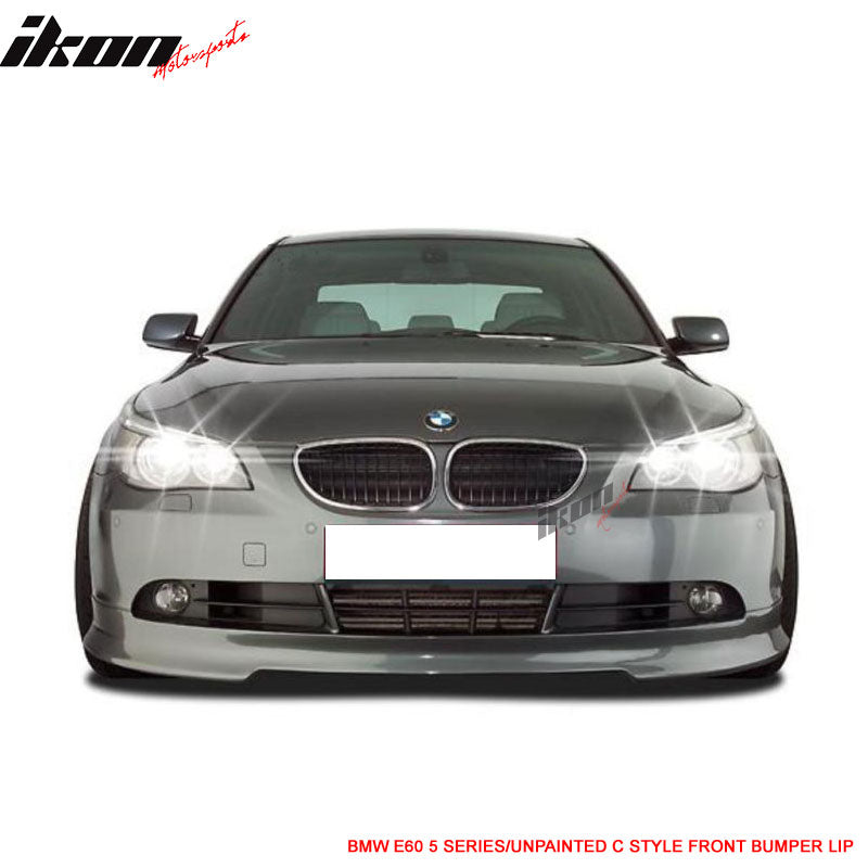 2004-2007 BMW 5 E60 C Style Unpainted Front Bumper Lip Spoiler PU
