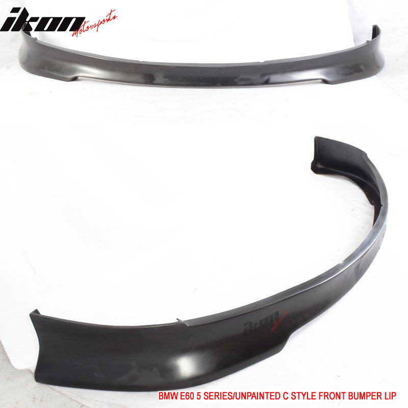 2004-2007 BMW 5 E60 C Style Unpainted Front Bumper Lip Spoiler PU