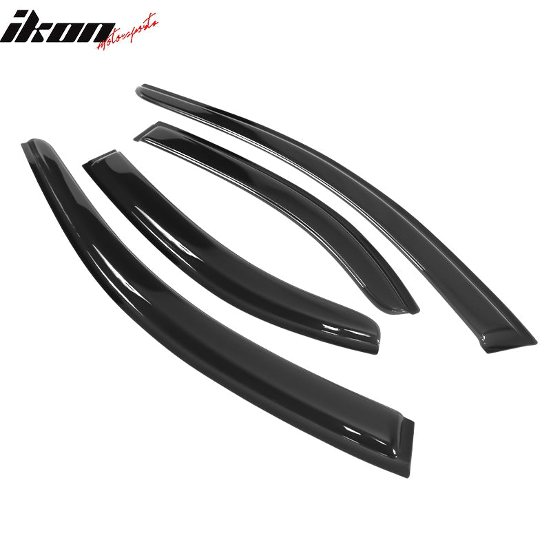 2004-2008 Acura TSX Slim Style Smoke Tinted Visor Windows Acrylic