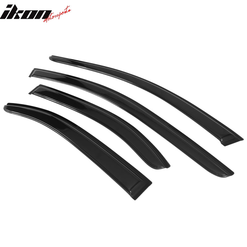 2004-2008 Acura TSX Slim Style Smoke Tinted Visor Windows Acrylic