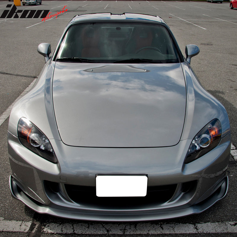2004-2009 Honda S2000 Mugen Style Unpainted Black Front Bumper Lip PU