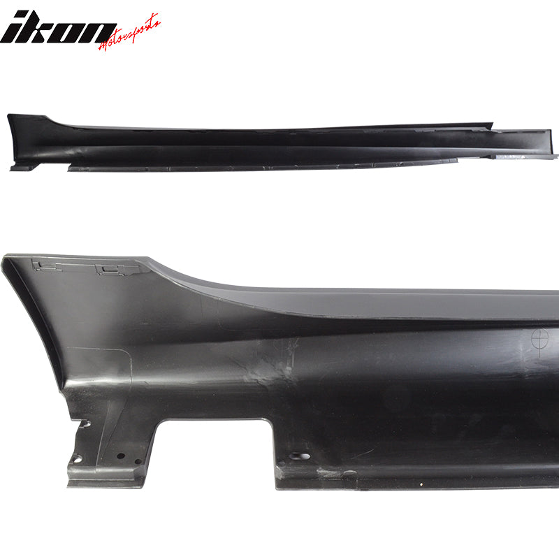 2004-2010 BMW E60 E61 M5 Style Unpainted Black Side Skirts Panels PP