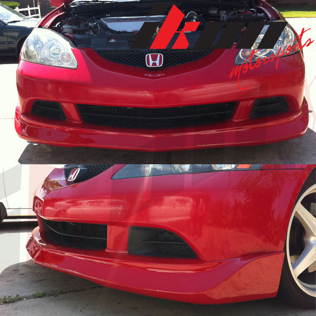 2005-2006 Acura RSX DC5 MU Style Unpainted Black Front Bumper Lip PU