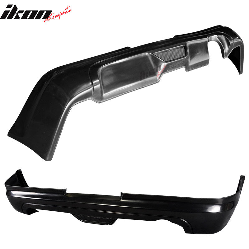 2005-2006 Acura RSX Mugen Style Unpainted Black Rear Bumper Lip Aprons
