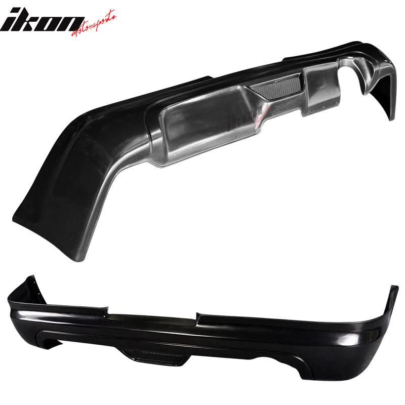 2005-2006 Acura RSX Mugen Style Unpainted Black Rear Bumper Lip Aprons