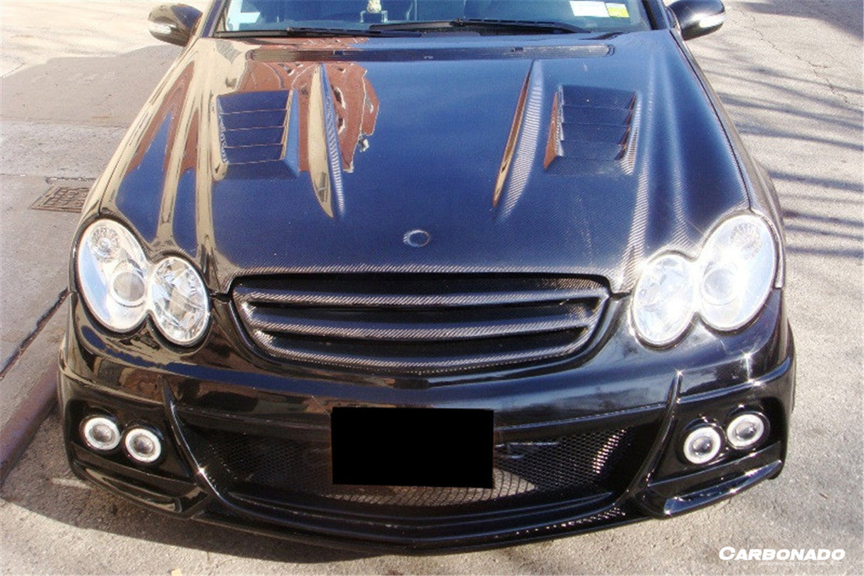 2003-2008 Mercedes Benz W209 CLK W203 C55 AMG WI Style Hood Bonnet