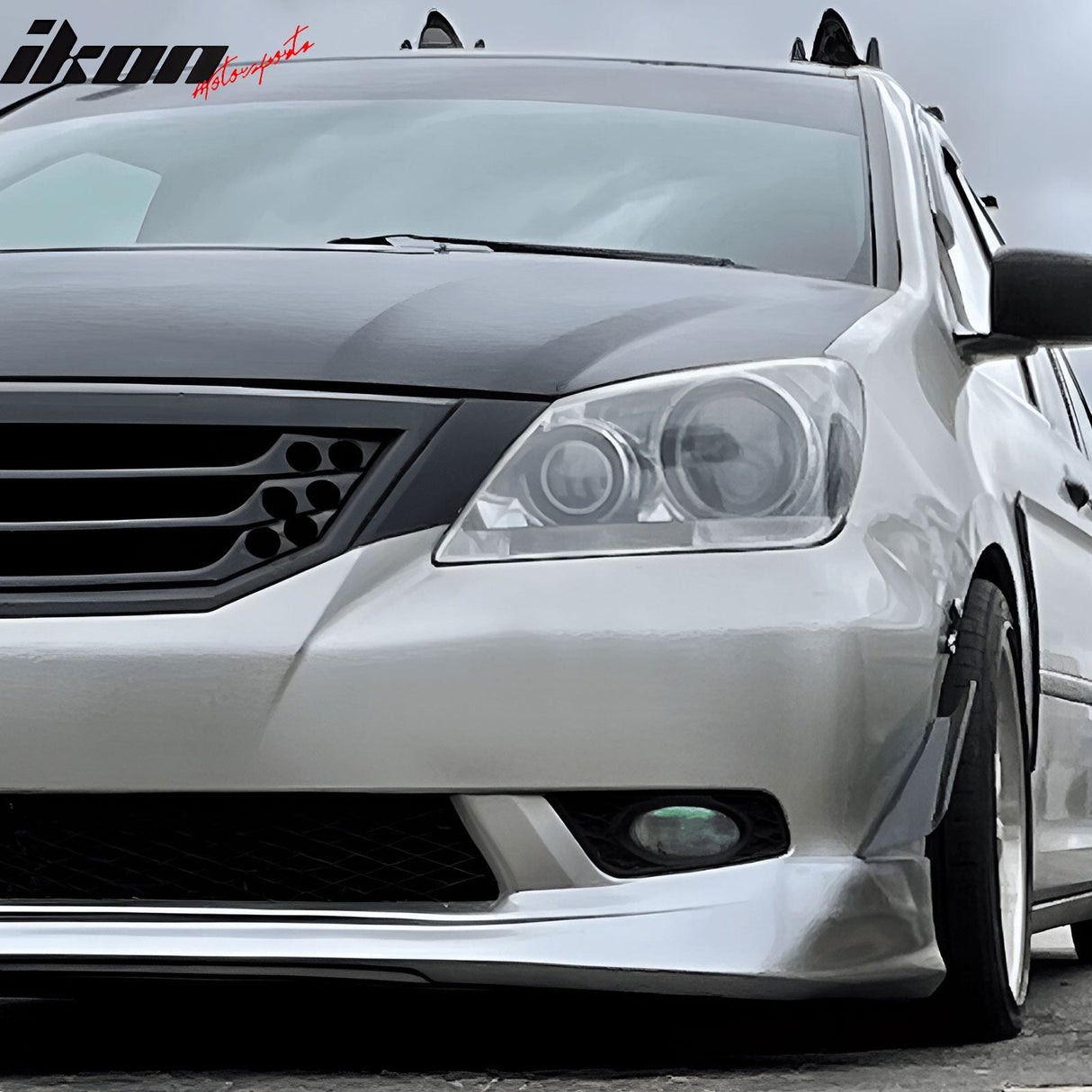 2005-2007 Honda Odyssey Unpainted Black Front Bumper Lip Spoiler PU