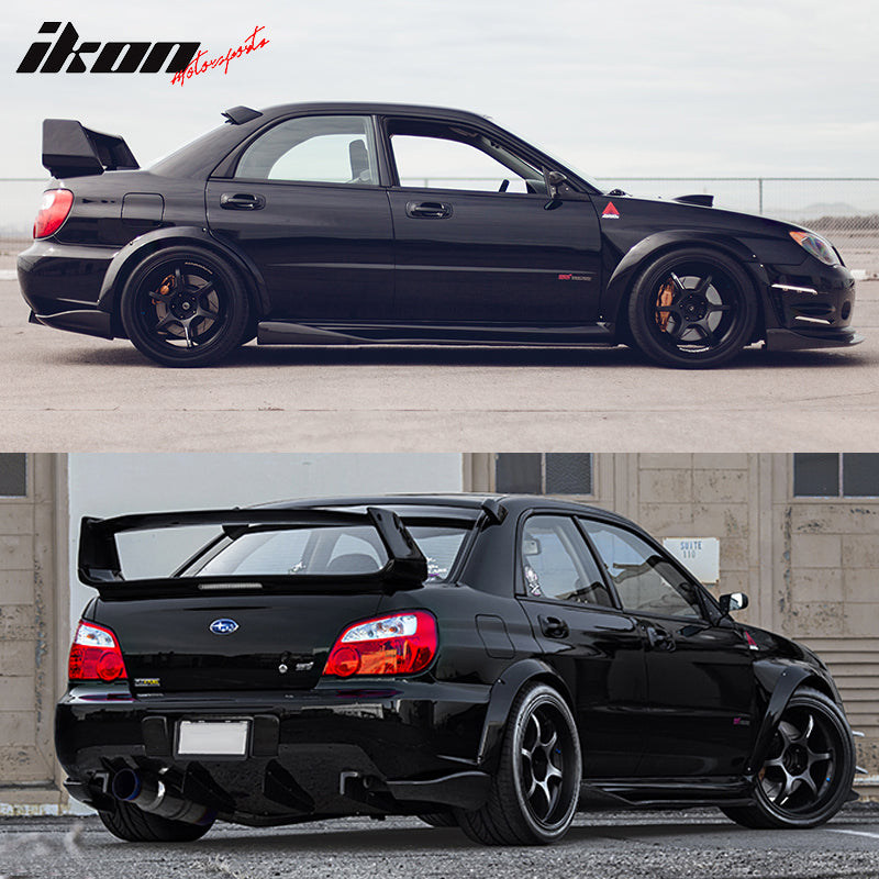 2005-2007 Subaru Impreza WRX STI CS Style Rear Bumper Lip Aprons PU