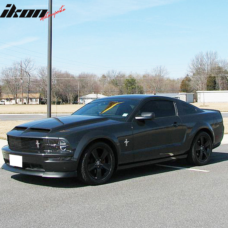 2005-2009 Ford Mustang V8 CV Front Lip Type 2 Style Black Car Lip PU