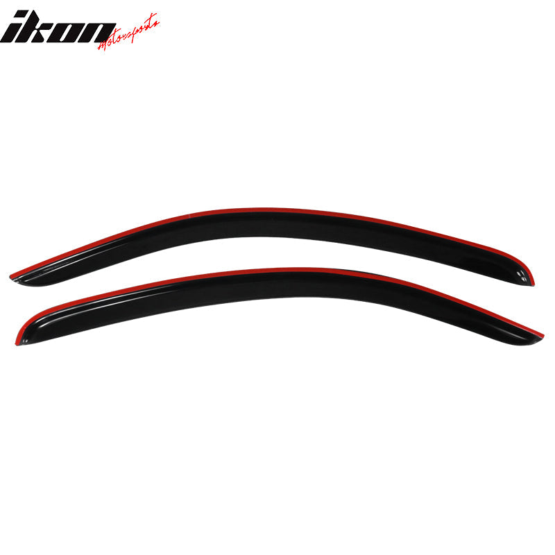 2005-2009 Ford Mustang Slim Style Smoke Tinted Window Visors Acrylic