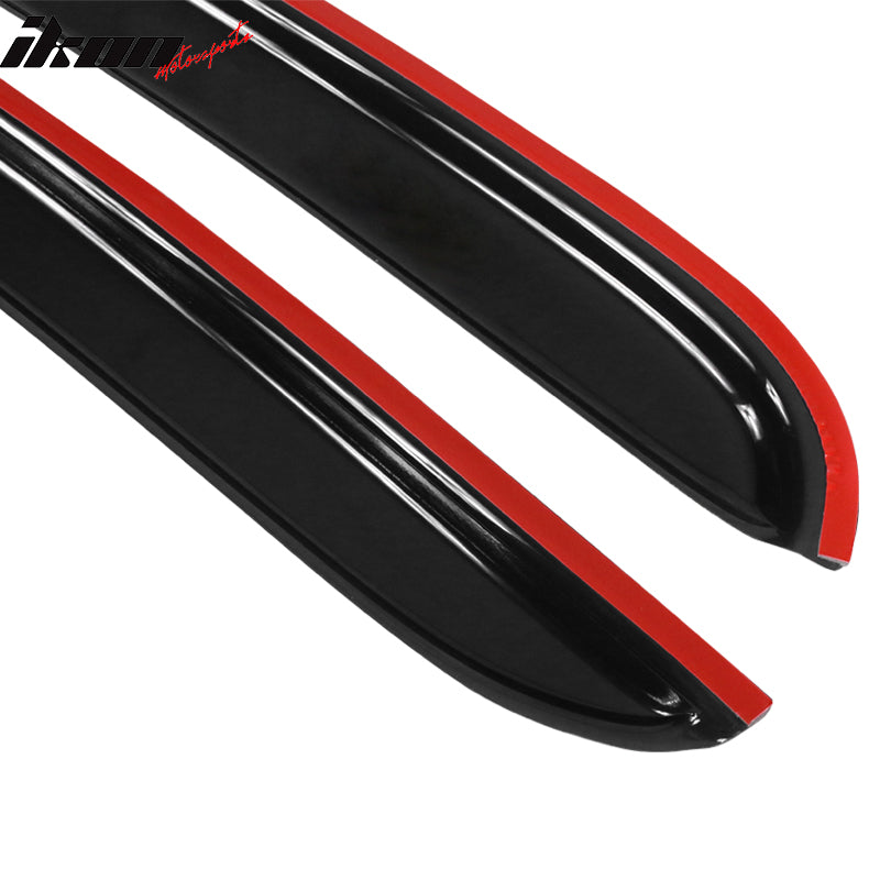 2005-2009 Ford Mustang Slim Style Smoke Tinted Window Visors Acrylic