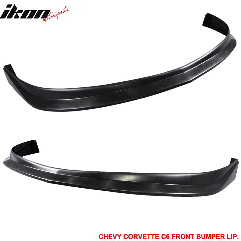 2005-2013 Chevy Corvette C6 Base C6 ZR1 Style Front Bumper Lip PU