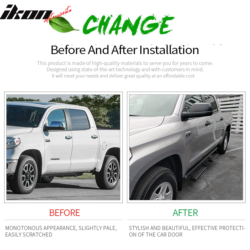 2005-2022 Toyota Tacoma Double OE Style Black Running Boards Steel