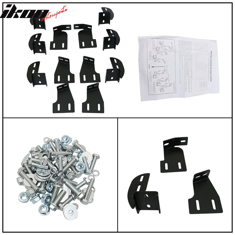 2005-2022 Toyota Tacoma Double OE Style Black Running Boards Steel