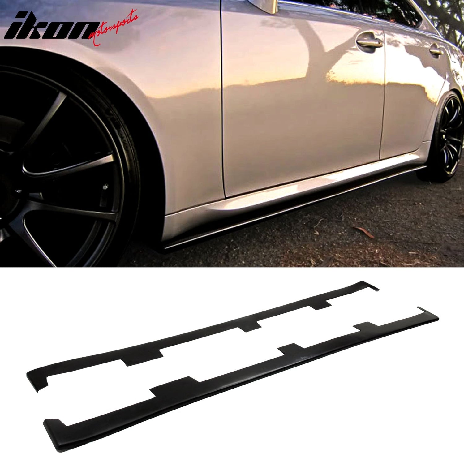 Side Skirts & Front Lip For 2006-2008 Lexus IS250 IS350 JDM PM Style