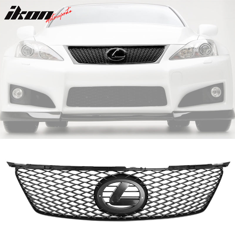 2006-2008 Lexus IS250 IS350 Grill Black Mesh Hood Grille ABS