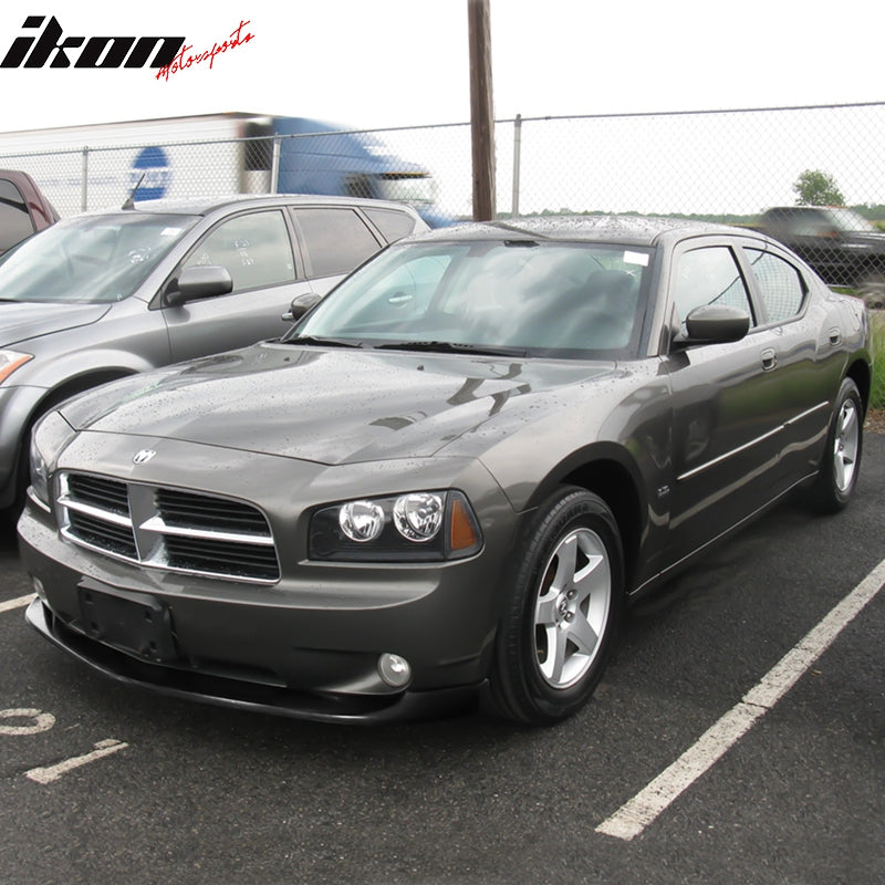2006-10 Dodge Charger V2 Style Unpainted Front Lip Splitter Spoiler PU