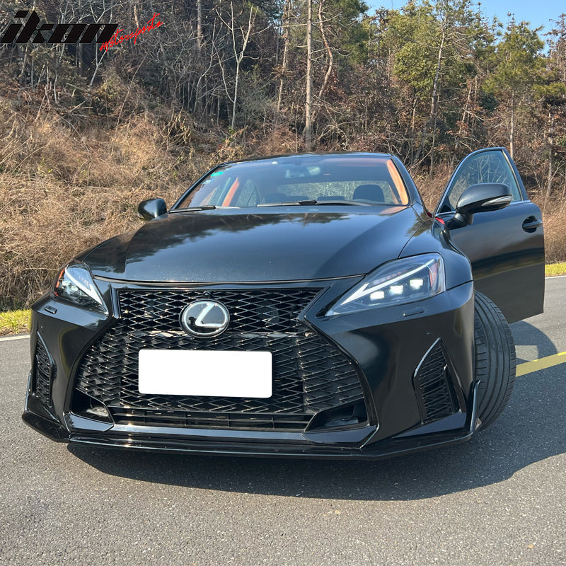 2006-2013 Lexus IS250 IS350 IS-F F Sport Style Black LED Headlights