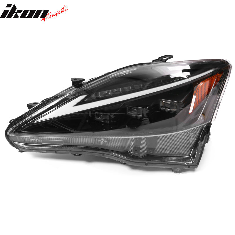 2006-2013 Lexus IS250 IS350 IS-F F Sport Style Black LED Headlights