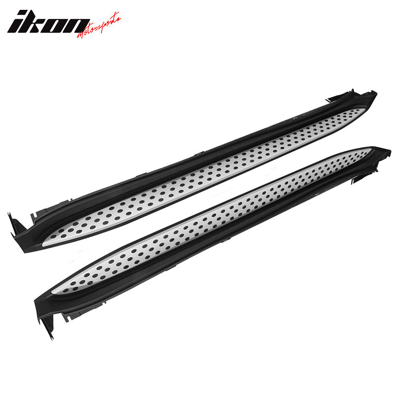 2007-2012 Benz X164 GL-Class OEM Style Black Silver Running Board