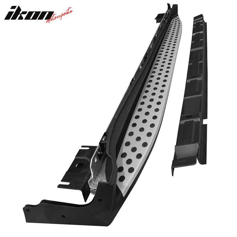 2007-2012 Benz X164 GL-Class OEM Style Black Silver Running Board