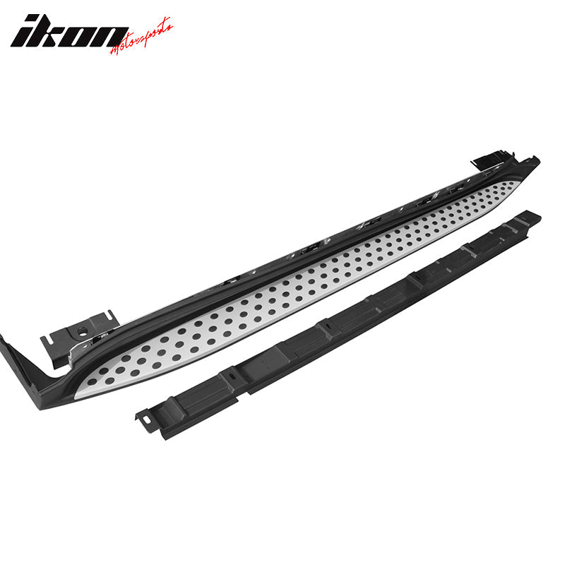 2007-2012 Benz X164 GL-Class OEM Style Black Silver Running Board