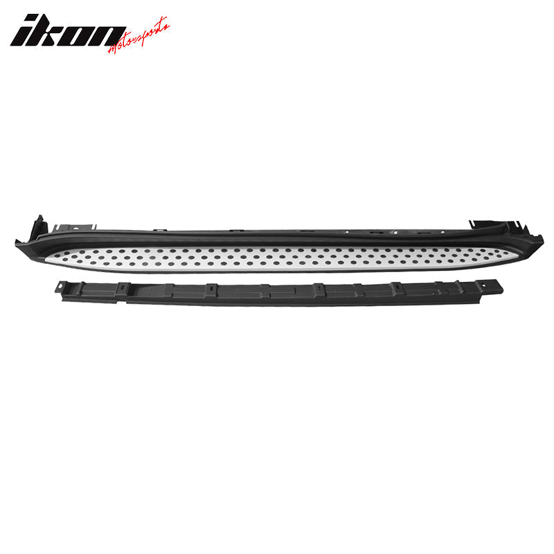 2007-2012 Benz X164 GL-Class OEM Style Black Silver Running Board