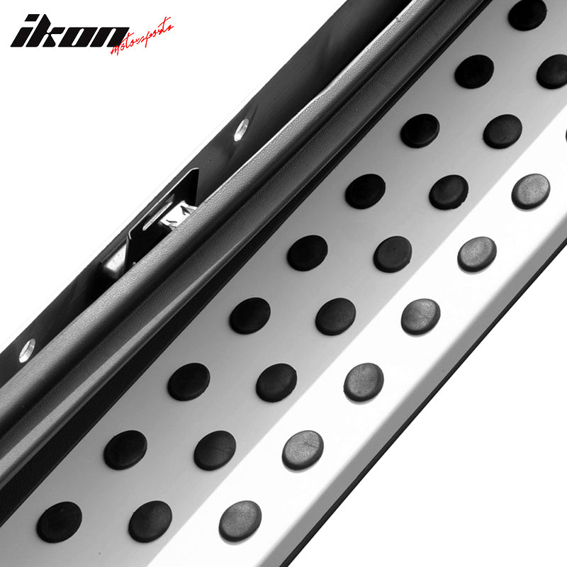 2007-2012 Benz X164 GL-Class OEM Style Black Silver Running Board