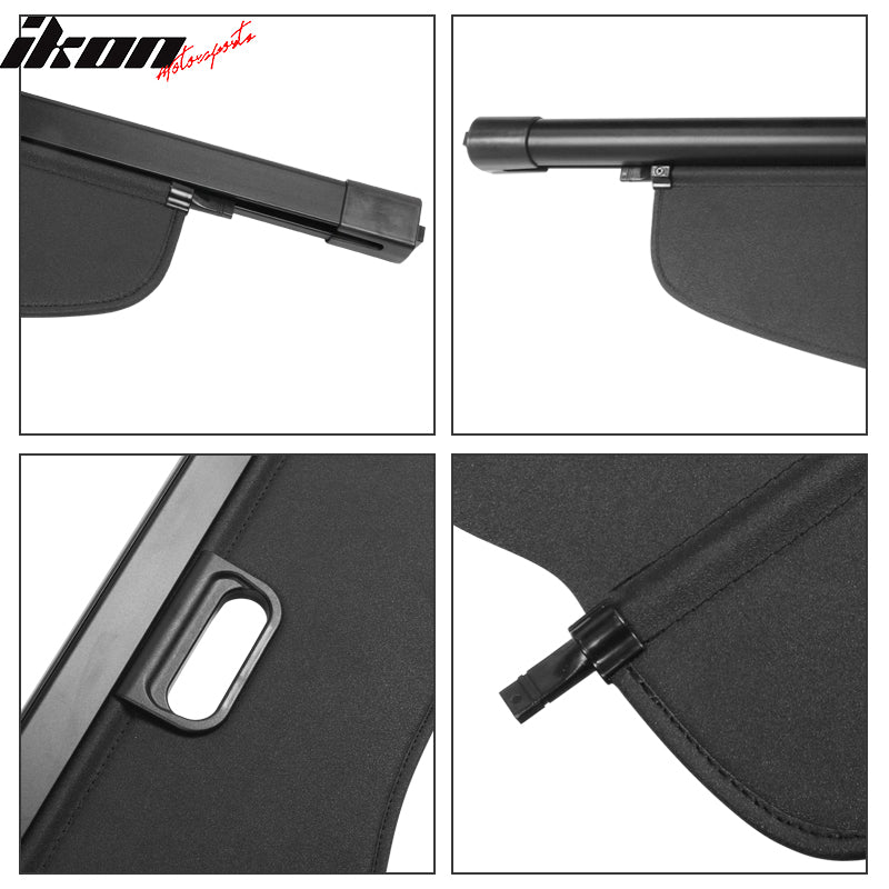 2007-2013 Acura MDX OEM Style Black Retractable Cargo Cover