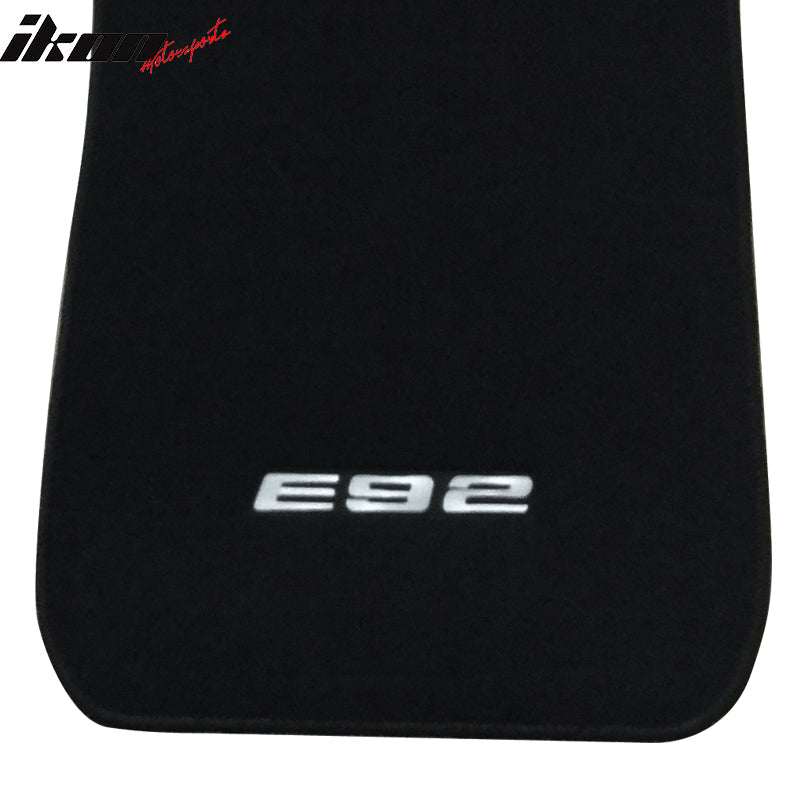 Car Floor Mat for 2007-2013 BMW E92 3 Series Black Carpet 4PC Nylon