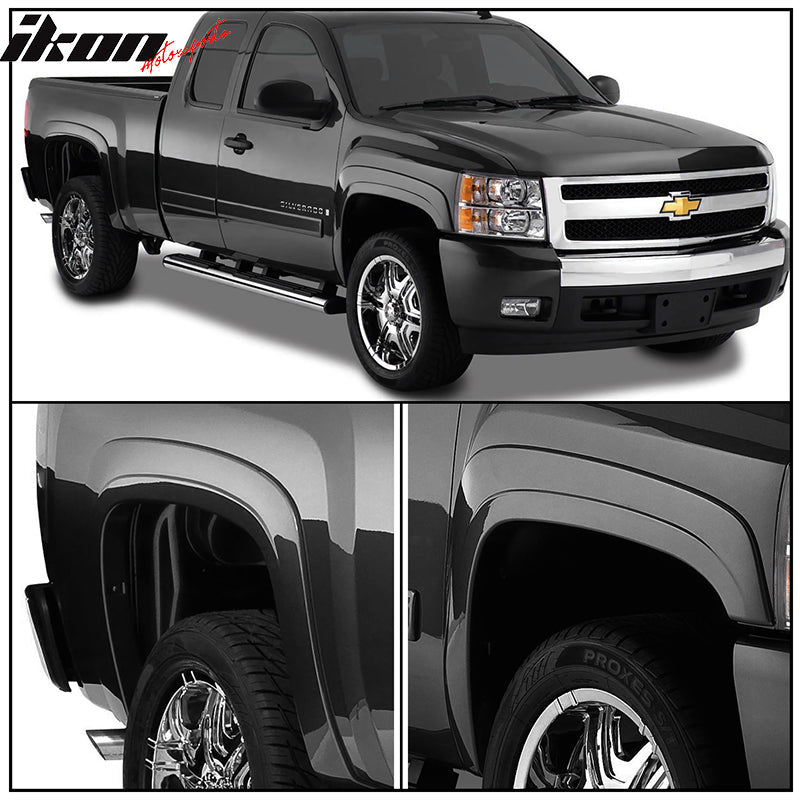 2007-2013 Chevy Silverado 1500 69.3" Bed OEM Style Fender Flares PP
