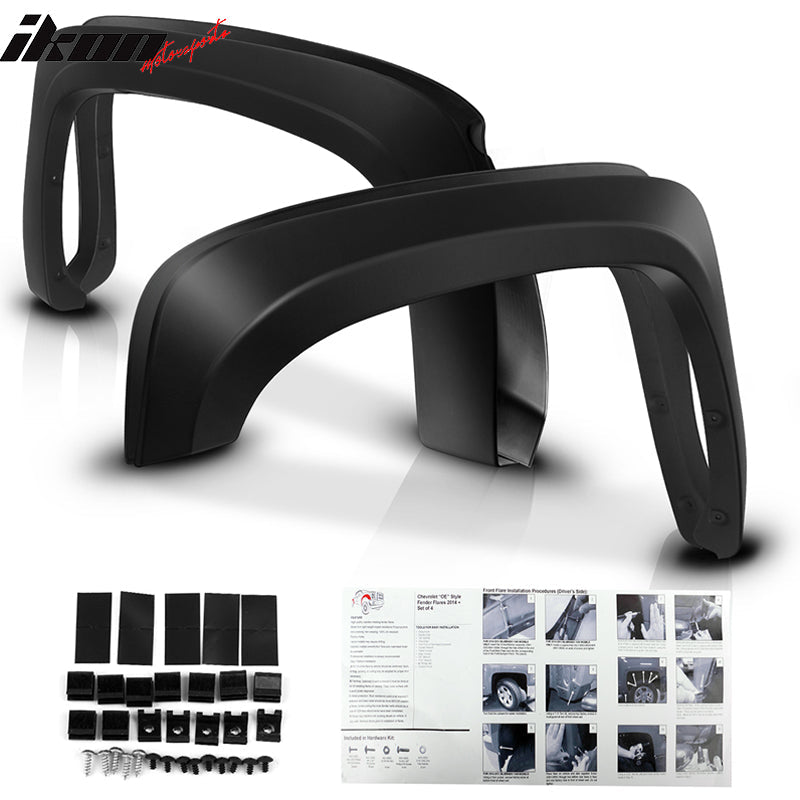 2007-2013 Chevy Silverado 1500 69.3" Bed OEM Style Fender Flares PP